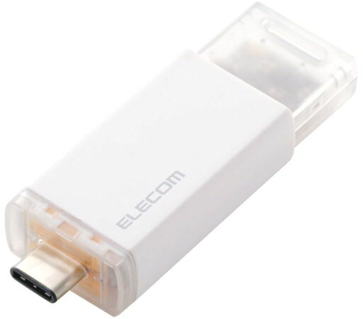 ELECOM エレコム 外付けSSD/USB10Gbps対応/ノック式/自動シャッター/コネクタ保護/Type-C/1TB/ホワイト ESD-ESK1000GWH ELECOM エレコム 外付けSSD/USB10Gbps対応/ノック式/自動シャッター/コネクタ保護/Type-C/1TB/ホワイト ESD-ESK1000GWH