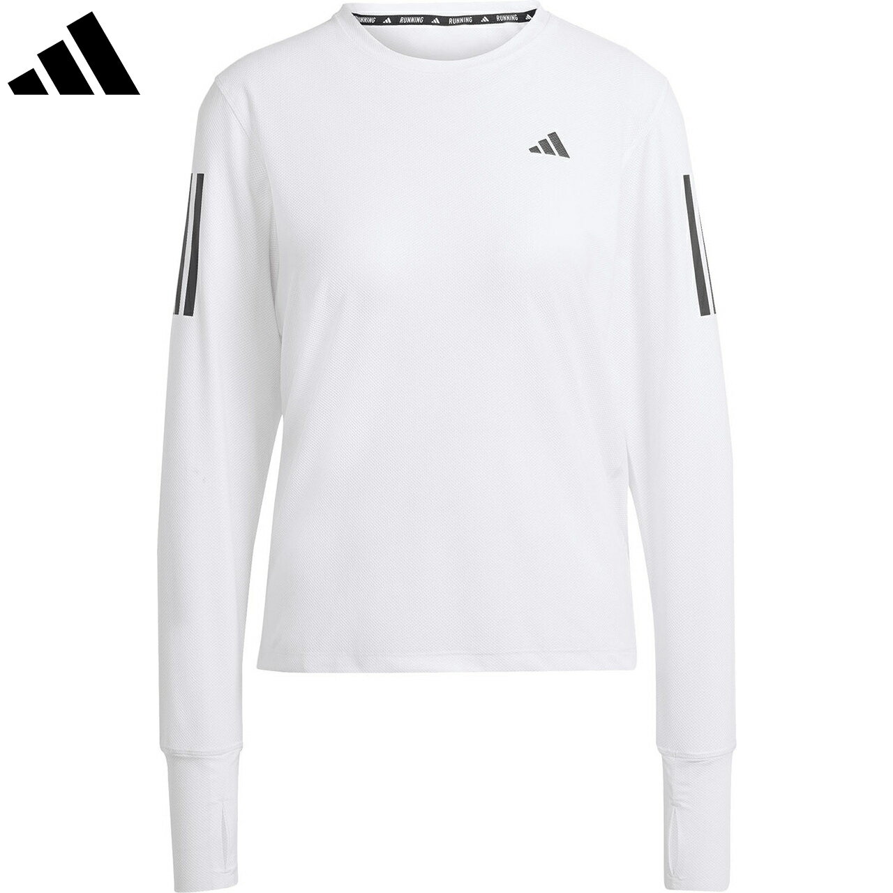 adidas アディダス 【レディース】オウン ザ ラン 長袖Tシャツ IKM77 【ホワイト】