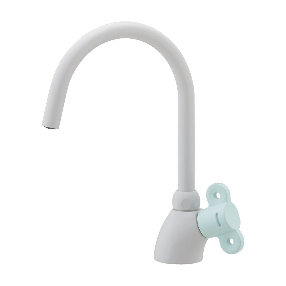 KAKUDAI カクダイ 立形スワン水栓 フロストミント 700-830-B