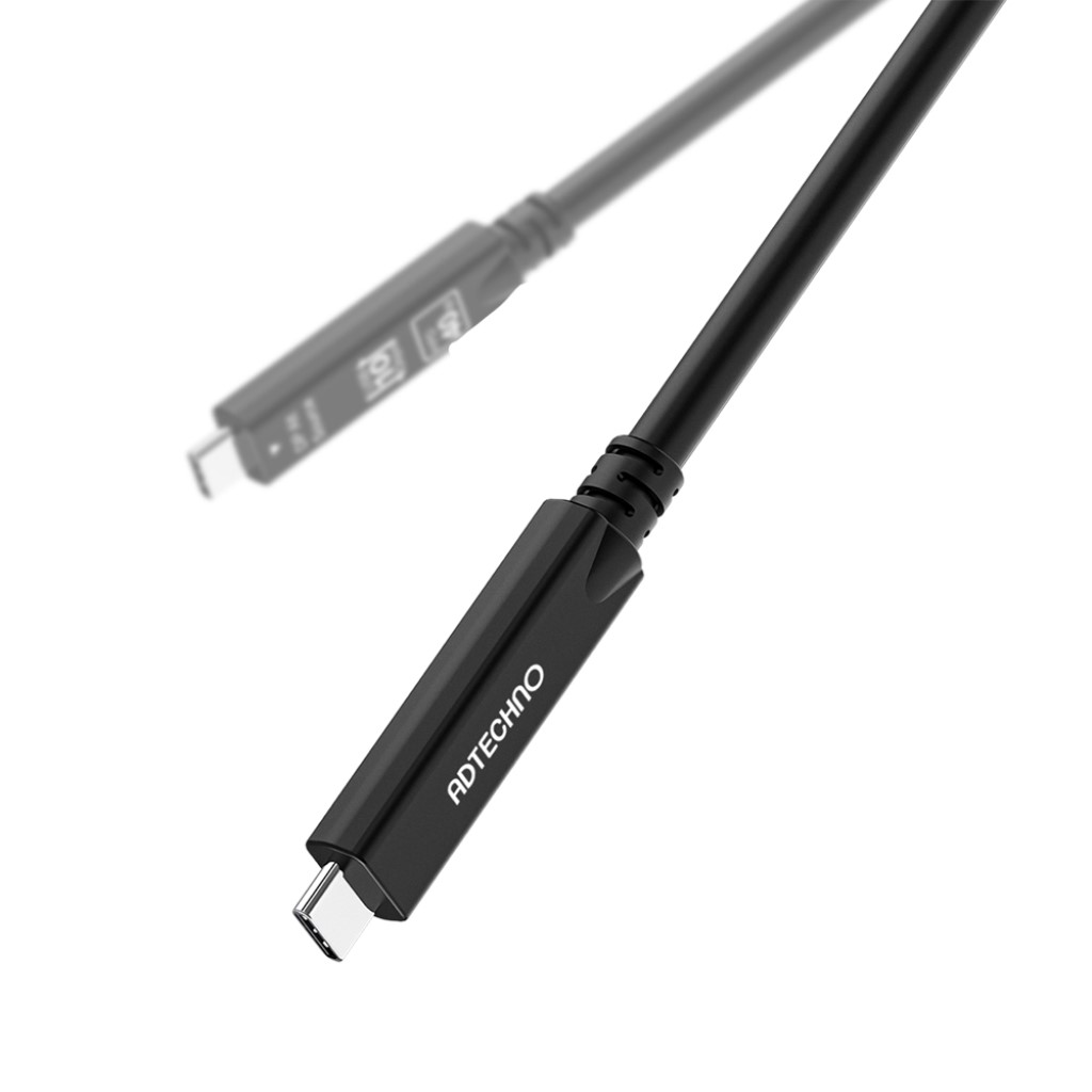 ADTECHNO エーディテクノ DP alt & 10G対応 光ファイバUSB-Cケーブル 10m AUC2-010M