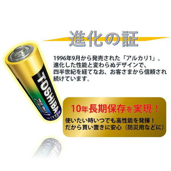 TOSHIBA/東芝 アルカリ乾電池 アルカリ1 単4形 20本まとめパック LR03AN 20MP