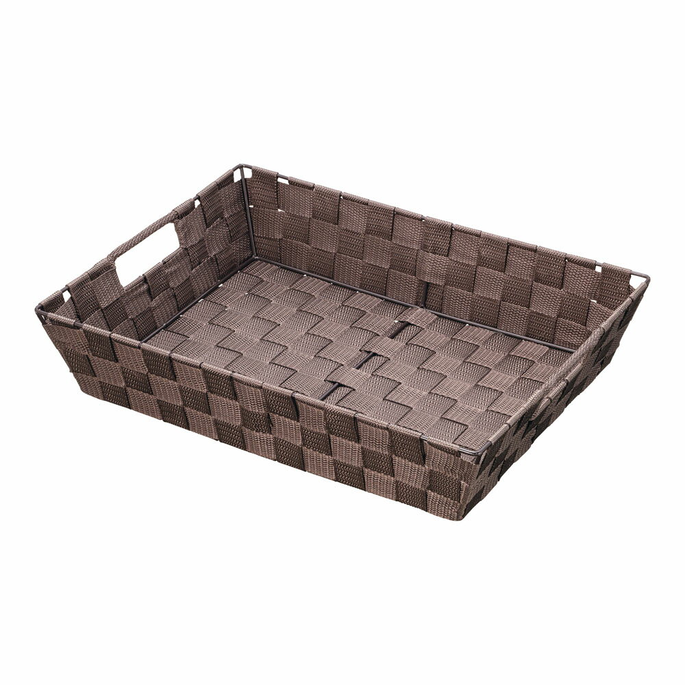 SMILE スマイル 浅型バスケット取っ手付A4 747764