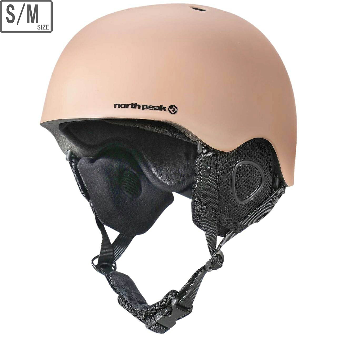 north peak ノースピーク 【ユニセックス】スノーボード用ヘルメット 【マットベージュ】【S-M/頭囲56-59cm】 NP2518