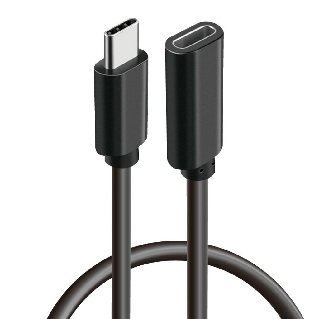 日本トラストテクノロジー Type-C延長ケーブル 1m JT-20CCEX10-BK