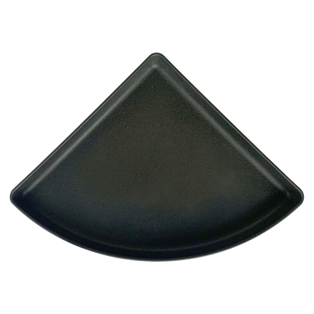 Hachiman 八幡化成 受け皿 コーナーエコプレート 木粉入り 幅36.5×奥行26.8cm ブラック