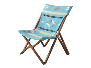 東谷 ROOM ESSENCE 天然木（チーク）×コットン フォールディングチェア インド製 TTF-925A メーカー直..