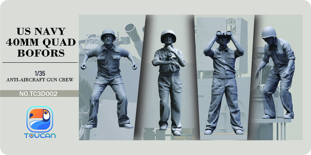 Toucan 1/35 U.S NAVY 対空砲クルー2 TC3D002