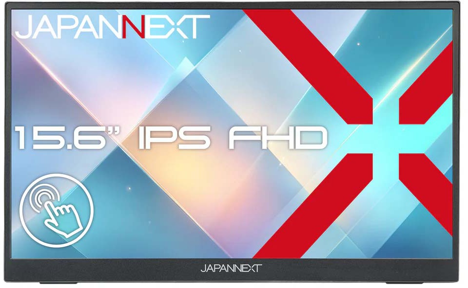 JAPANNEXT ジャパンネクスト フルHD対応 15.6型タッチパネル液晶ディスプレイ/USB-C×2/シルバー/スピーカー/2年保証 JN-MD-IPST156FHD
