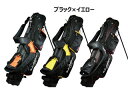 LEZAX/レザックス 【納期1下旬以降】USCB-7213 U.S.Athletes 6.5型スタンド付き キャディバッグ (ブラック×イエロー) その1