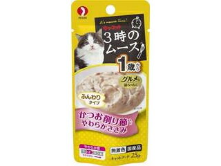 PETLINE/ペットライン キャネット 3時のムース 1歳から かつお削り節入り 25g