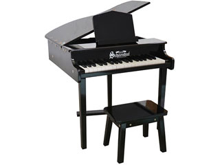 ※納期にお時間がかかる場合がございます。 Schoenhut/シェーンハット 【納期未定】379B　37-Key Black Concert Grand Piano and Bench【トイピアノ】【37鍵盤】 【沖縄・九州地方・北海道・その他の離島は配送できません】 【配送時間指定不可】【お子様向け】【プレ