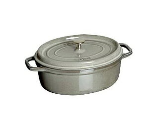 staub/ストウブ 〔ホーロー鍋〕 RST4827 ピコ・ココット オーバル(11cm)/グレー プロユース（業務用）として販売されている国内正規販売ルートの商品です。家庭用に付属されている生涯保証書（シリアルナンバー）は付属されておりません。予めご了承ください。