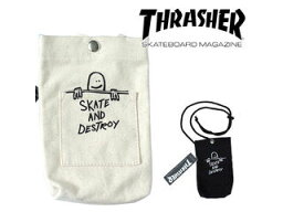 THRASHER スラッシャー SmartPhone Pouch スマートフォンポーチ THR271 ホワイト WTS