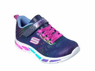 SKECHERS/スケッチャーズ LITEBEAMS GLEAM N' DREAM 光る靴 19.0cm スニーカー キッズ 女の子 (NAVY/MULTI) 10959L