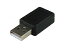 Groovy USB Aコネクタ（オス）−micro Bコネクタ（メス）アダプタ GM-UH011