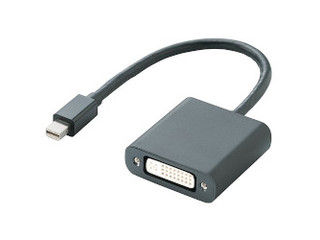 ELECOM エレコム miniDisplayPort変換アダプタ/forAPPLE/DVI/ブラック AD-MDPDVIBK