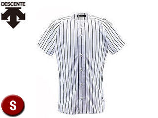 DESCENTE/デサント DB7000-SWNV ユニフォームシャツ フルオープンシャツ（ピンストライプ） 【S】 (Sホワイト×ネイビー)