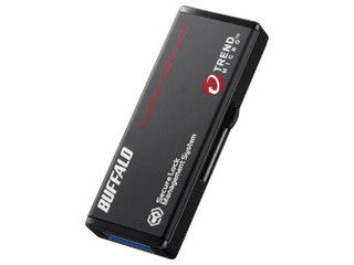 BUFFALO バッファロー ハードウェア暗号化機能 USB3.0 セキュリティーUSBメモリー ウイルスチェック 3年 16GB RUF3-HS16GTV3