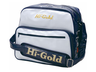 HI-GOLD/ハイゴールド HB-8800 エナメルショルダーバッグ ミディアムサイズ 【20L】(ホワイト×ネイビー)