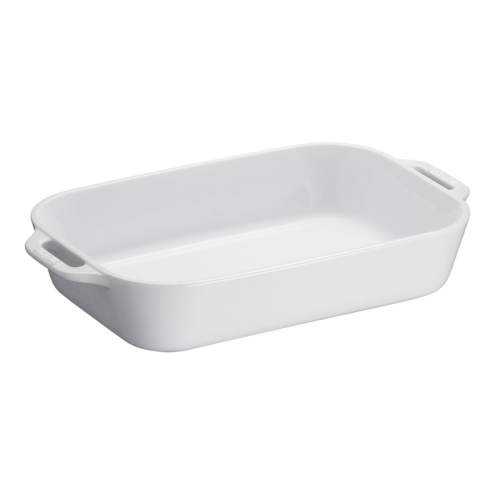 staub ストウブ レクタンギュラーディッシュ34／40511−151　ホワイト　 プロユース（業務用）として販..