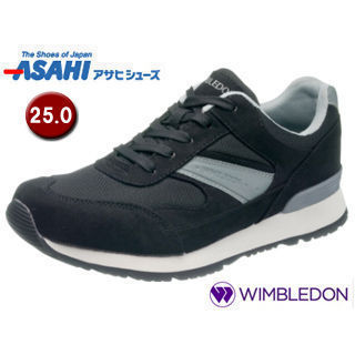 ASAHI/アサヒシューズ KF79523 ウィンブルドン M039 メンズ スニーカー 【25.0cm・4E】 (ブラック)