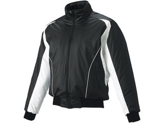 SSK/エスエスケイ BWG1002-9010W 蓄熱グラウンドコート・フロントフルZIP・中綿 【L】 (ブラック×ホワイト×ホワイト)