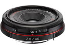 PENTAX ペンタックス HD PENTAX-DA 40mmF2.8 Limited (ブラック) 超軽量薄型パンケーキレンズ