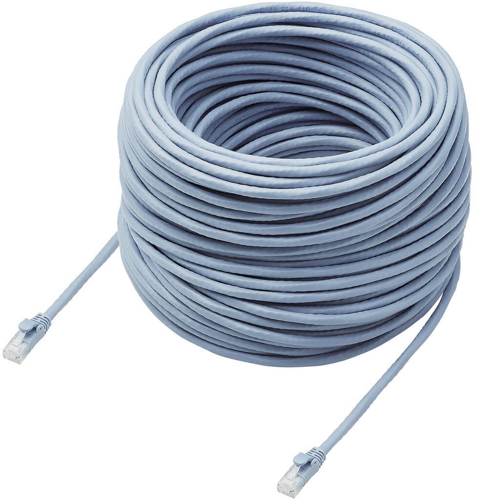 ELECOM エレコム Cat6A LANケーブル 60m ブルー LD-GPAT/BU60/RS