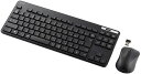 ELECOM エレコム 無線キーボード/薄型/メンブレン式/抗菌/コンパクトサイズ/マウス付/ブラック TK-FDM109MKBK(2)