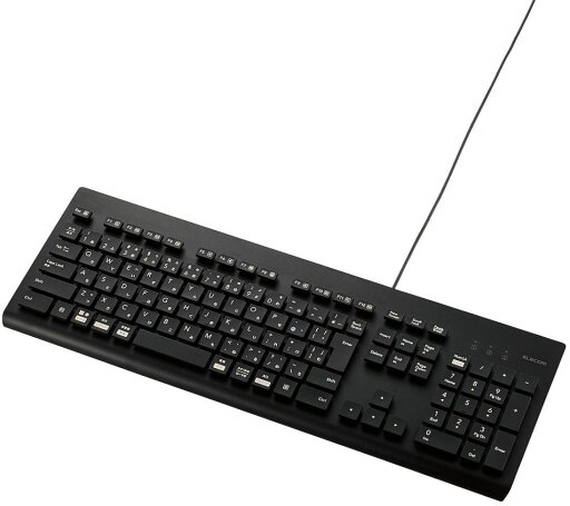 ELECOM エレコム キーボード/有線/メンブレン式/フルサイズ/洗える/抗菌/ブラック TK-WS01UMKBK ELECOM エレコム キーボード/有線/メンブレン式/フルサイズ/洗える/抗菌/ブラック TK-WS01UMKBK