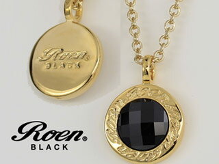 RoenBLACK ロエン アクセサリー リバーシブル ネックレス シルバー 925 ブラス おしゃれ メンズ プレゼント Roen BLACK ロエンブラック RoenBLACK リバーシブル ネックレス （シルバー925/ブラス) RO-007 ブラックキュービック イエローゴールド ペンダント おしゃれ 誕生