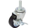 YUEI CASTER ユーエイ ねじ込みキャスターS付自在車 65径ハードゴム車輪 ST-65RHS-M16-40(4)