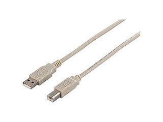 BUFFALO バッファロー USB2.0ケーブル (A to B) 5m アイボリー BSUAB250IVA