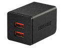 BUFFALO/obt@[ USB}[d AC-USB 2.4A USBx2 ubN BSMPA2402P2BK