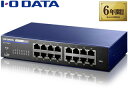 I・O DATA アイ・オー・データ IEEE802.1X認証対応L2インテリジェントスイッチ 16ポート BSH-G16MB ミレニアム群青(2)