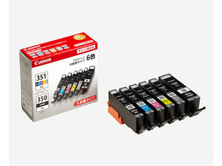 CANON/キヤノン 【純正】インクタンク BCI-351XL(BK/C/M/Y/GY)+BCI-350XL マルチパック(大容量) BCI-351XL+350XL/6MP