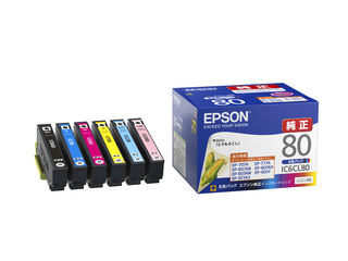 EPSON エプソン 【純正】インクカートリッジ（6色パック） IC6CL80 【とうもろこし】