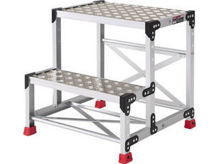 TRUSCO/トラスコ中山 作業用踏台 アルミ製・縞板タイプ 天板寸法500X400XH700 TSFC-257