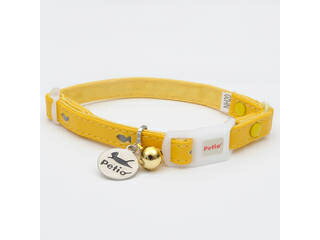 Petio/ペティオ CAT COLLAR フィッシュレザーカラー イエロー