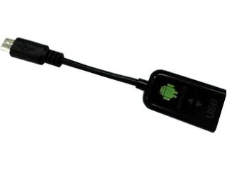 ナカバヤシ タブレット/スマートフォン対応［Android］ microUSB-USB変換ケーブル 10cm ブラック ZUH-OTG01BK