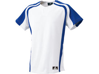 SSK/エスエスケイ BW0906-1063 1ボタンプレゲームシャツ 【S】 （ホワイト×Dブルー）