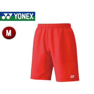 YONEX/ヨネックス 15048-496 UNIハーフパンツ（スリムフィット） 【M】 （サンセットレッド）