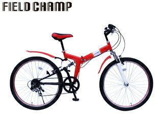 FIELD CHAMP/フィールドチャンプ MG-FCP266E FIELD CHAMP WサスFD-MTB266SE 【26インチ】 (レッド) メーカー直送品のため【単品購入のみ】【クレジット決済のみ】 【北海道・沖縄・離島不可】【日時指定不可】商品になります。