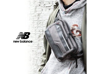 NewBalance/ニューバランス ナイロン ヒップバッグ 【グレー】■ESSENCIAL (JABL9767)