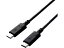 ELECOM 쥳 USB2.0֥/C-C/ǧ/PDб/3A/3.0m/֥å U2C-CC30NBK2