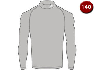 NewBalance/ニューバランス ジュニア ストレッチインナーシャツ 140サイズ (グレー/ホワイト) JJTF7384