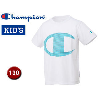 【在庫限り】 Champion/チャンピオン 【在庫限り】CK-HS353-10 TECH-LAB TEE キッズ ジュニア 男の子 女の子 Tシャツ 【130】(ホワイト)