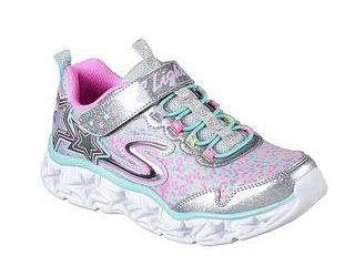 SKECHERS/スケッチャーズ GALAXY LIGHTS 光る靴 18.0cm スニーカー キッズ 女の子 (シルバー/マルチ) 10920L