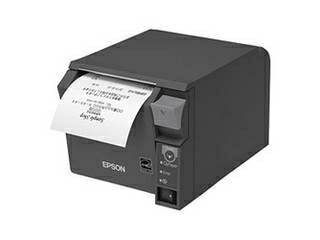 EPSON/エプソン サーマルレシートプリンター/58mm/USB・有線LAN/前面操作/ダークグレー TM702UE532