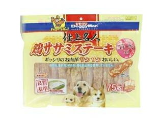 DoggyMan ドギーマンハヤシ 仕上名人 鶏ササミステーキ コラーゲン入り 75枚(約360g)